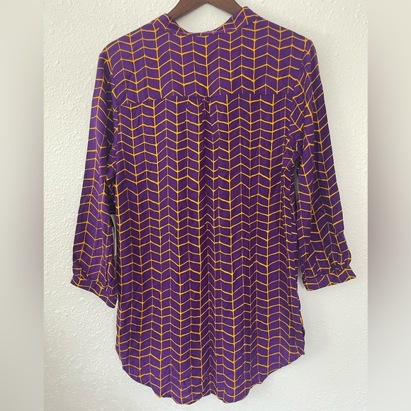 Stuart Simmons long sleeve LSU tunic top size large - Picture 6 of 9